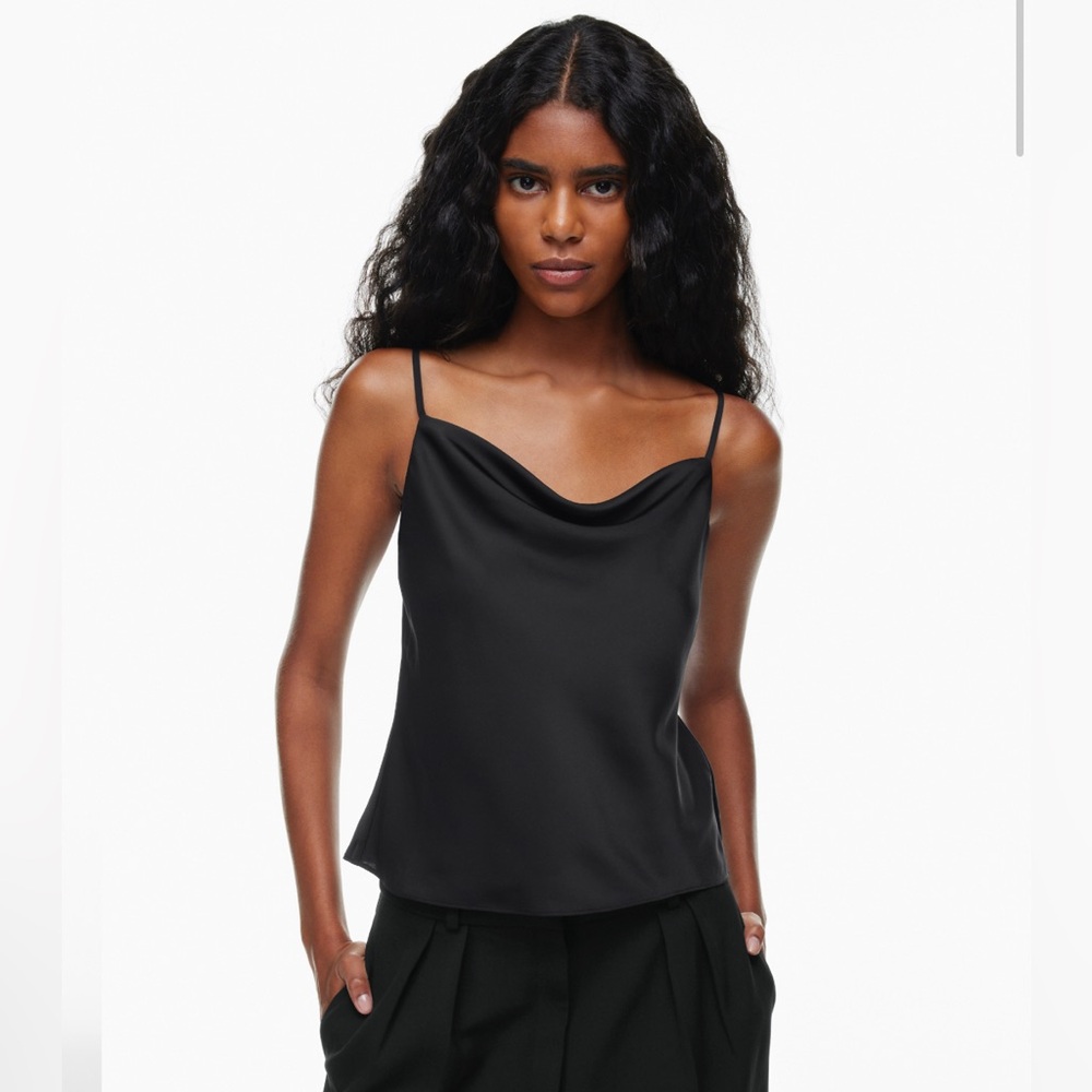 Aritzia Babaton Cowlneck Satin Camisole